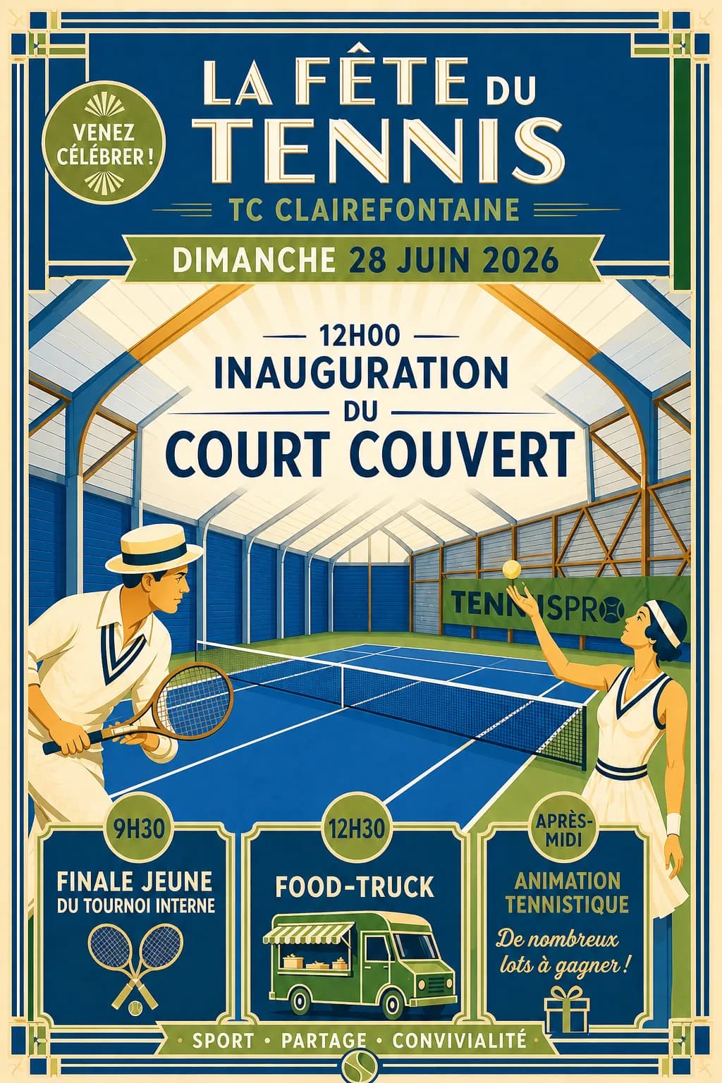 Fête du Tennis 2026 — Inauguration du nouveau court couvert