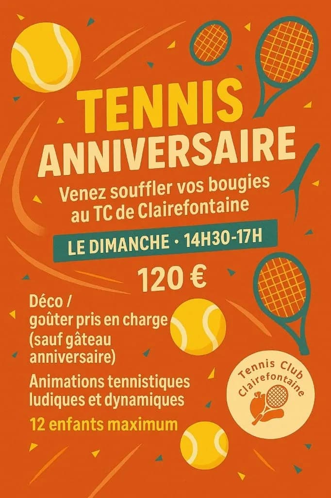 Tennis Anniversaire au club