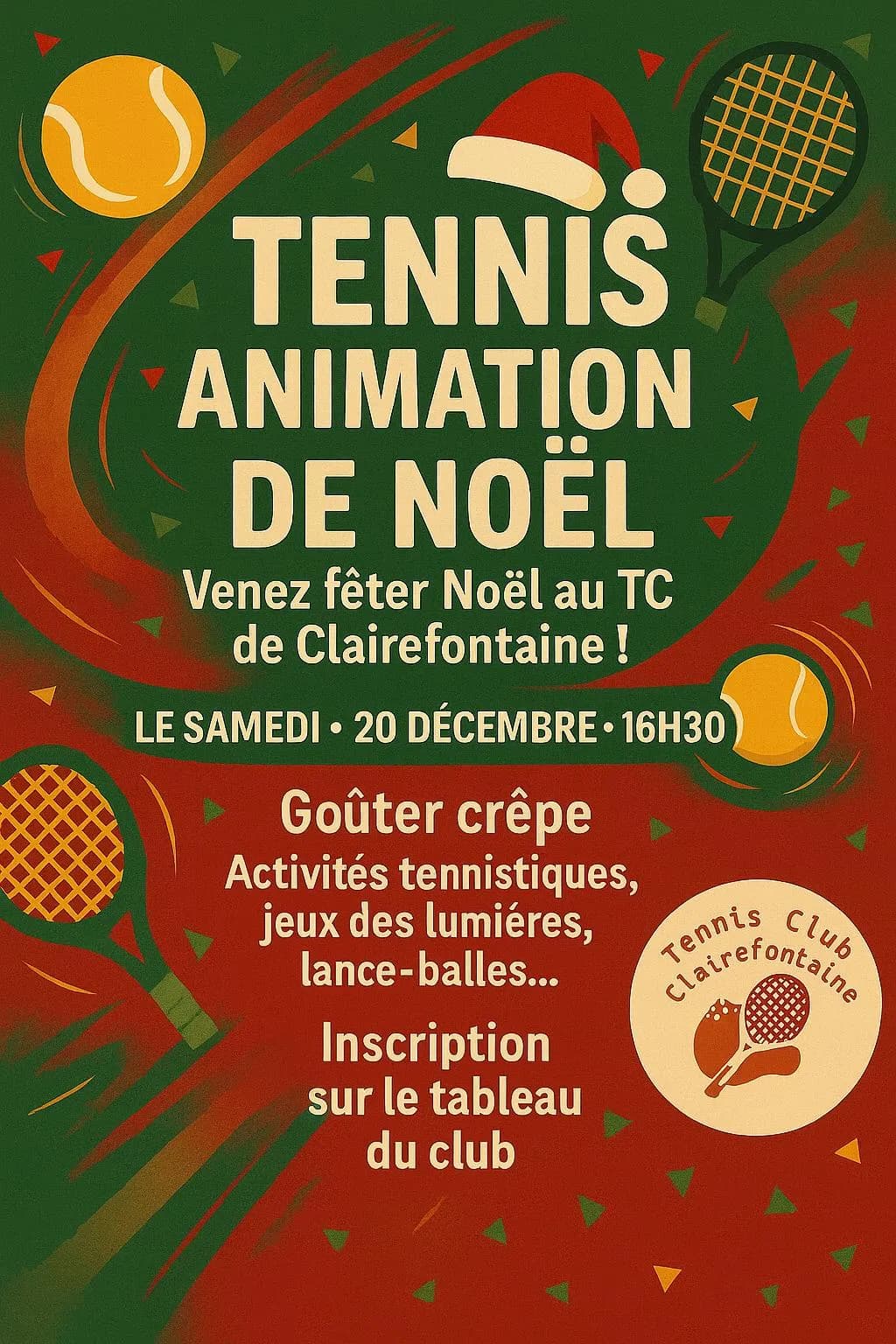 Tennis de Noël : un franc succès pour l'animation du club !